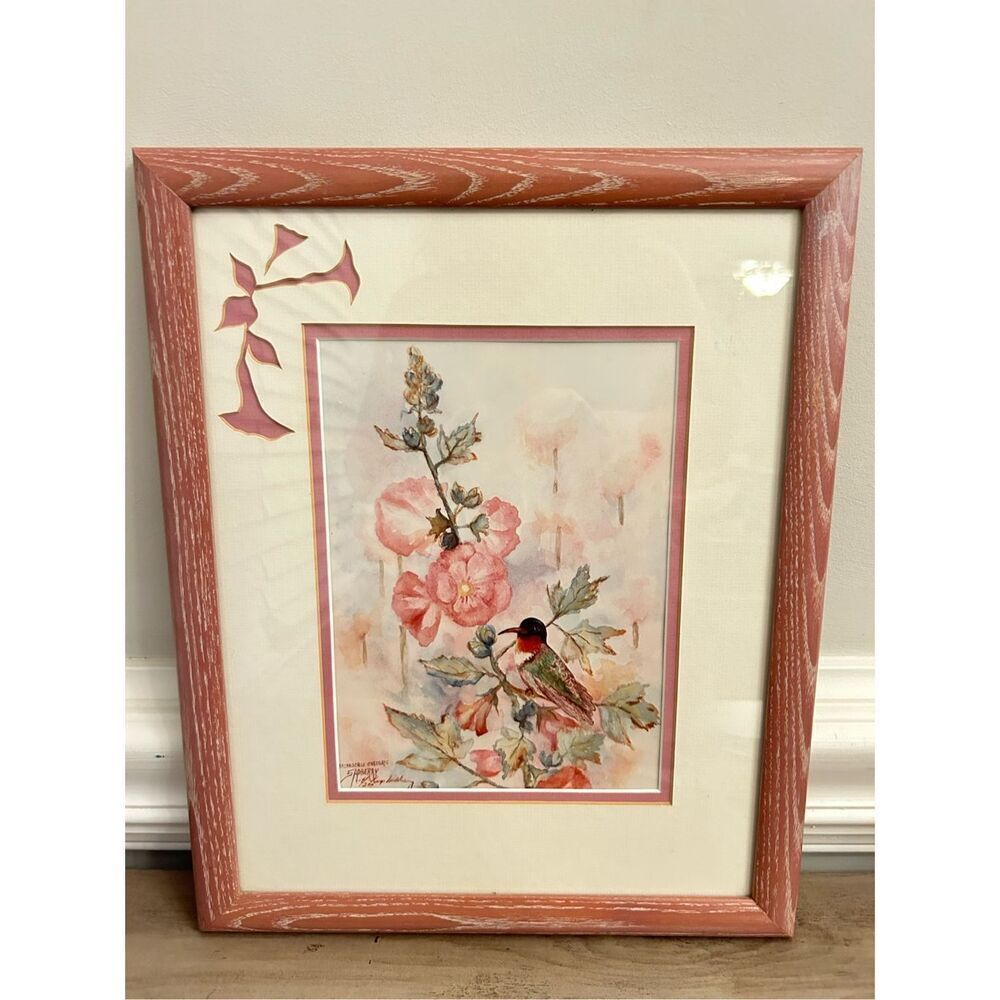 Humming Bird Water Paint by Virginia Sadberry Shabbychic romantic girls nursery